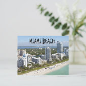 CARTE POSTALE DE MIAMI BEACH FLORIDE CARTES POSTAL (Debout devant)