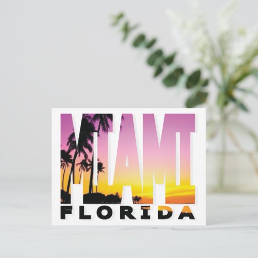 Carte postale de Miami, Floride (Debout devant)