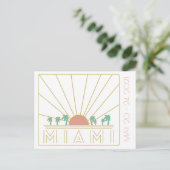 Carte postale de Miami pour l'enterrement de vie d (Debout devant)