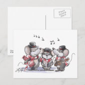Carte postale de Mic, Mac & Moe chantant Noël (Devant / Derrière)