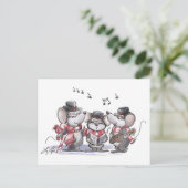 Carte postale de Mic, Mac & Moe chantant Noël (Debout devant)