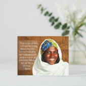 Carte postale de microfinance (Debout devant)