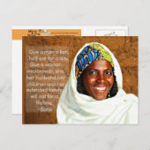 Carte postale de microfinance (Devant / Derrière)