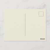 Carte Postale De mignons amoureux des animaux personnalisables (Dos)