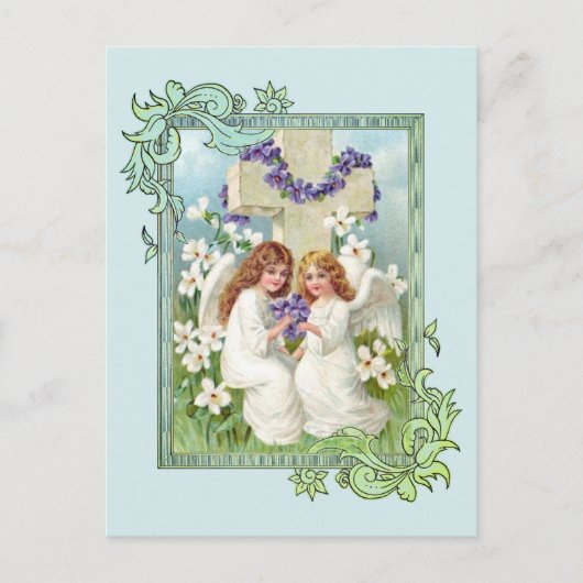 Carte Postale De mignons anges Vintages (Devant)
