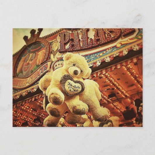 Carte Postale De mignons Nounours au Carnaval (Devant)
