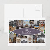 Carte postale de Milan (Devant / Derrière)