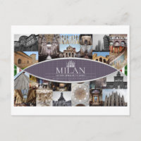 Carte postale de Milan