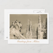 Carte postale de Milan. (Devant / Derrière)