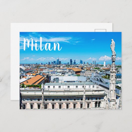 Carte postale de Milan skyline (Devant / Derrière)