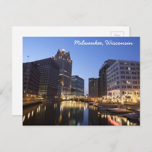 Carte postale de Milwaukee, Wisconsin (Devant / Derrière)