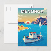 Carte postale de Minorque en Espagne (Devant / Derrière)