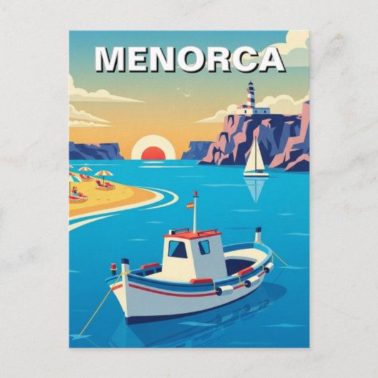 Carte postale de Minorque en Espagne (Devant)