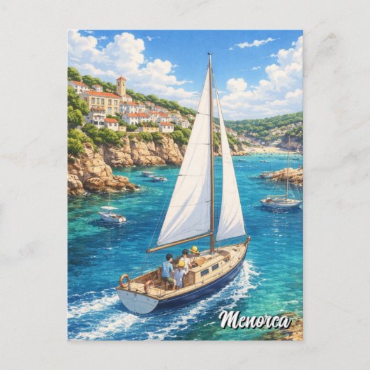 Carte postale de Minorque en Espagne (Devant)