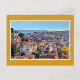Carte postale de miradouro de Lisbonne