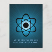 Carte postale de mise en demeure atomique, Bleu (Devant)