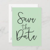 Carte postale de mise en garde SAVE THE DATE écrit (Devant / Derrière)