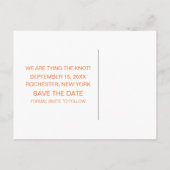 Carte postale de mise en vente Chic Typography, Or (Dos)