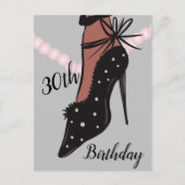 Carte postale de mode de chaussure à talon pour fe (Devant)