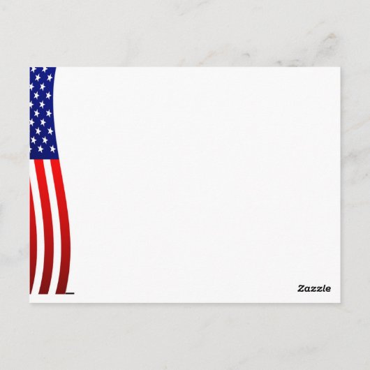 Carte postale de modèle d'élection de campagne per (Dos)