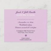 Carte postale de modèle d'invitation à un dîner (Dos)