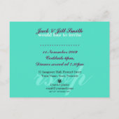 Carte postale de modèle d'invitation à une soirée  (Dos)