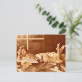 carte postale de modèle lingerie (Debout devant)