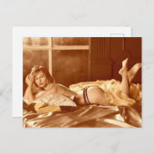 carte postale de modèle lingerie (Devant / Derrière)