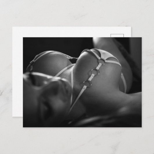 carte postale de modèle lingerie (Devant / Derrière)