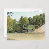 Carte postale de moissonneuse-batteuse (Devant / Derrière)