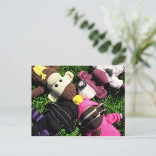 Carte postale de Monkey Sock de Mars (Debout devant)