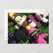 Carte postale de Monkey Sock de Mars (Devant / Derrière)