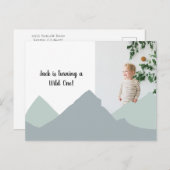 Carte postale de montagne pour le premier annivers (Devant / Derrière)