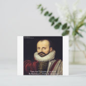Carte Postale de Montaigne "Compagnons de lit" Citation de sages (Debout devant)