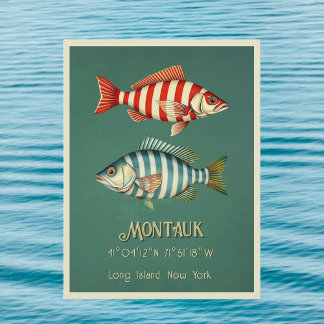 Carte postale de Montauk Long Island New York repr