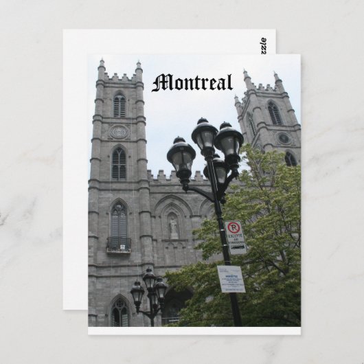 Carte postale de Montréal (Devant / Derrière)