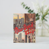 Carte postale de monuments de New York City (Debout devant)