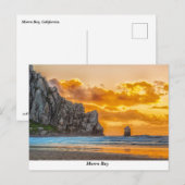 Carte postale de Morro Rock Beach (Devant / Derrière)