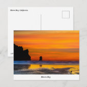 Carte postale de Morro Rock Beach (Devant / Derrière)