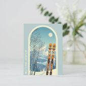 Carte postale de Morzine France ski (Debout devant)