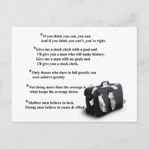 carte postale de motivation