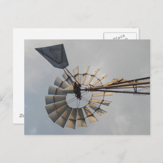 Carte postale de moulin à vent (Devant / Derrière)