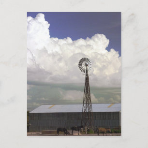 Carte postale de moulin à vent