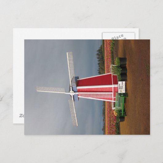 Carte postale de moulin à vent de l'Orégon (Devant / Derrière)