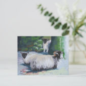 Carte postale de mouton de protection (Debout devant)