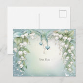 Carte postale de muguet à l'aquarelle (Devant / Derrière)