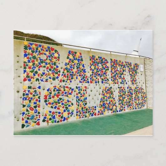 Carte postale de mur d'escalade du Pays de Galles (Devant)