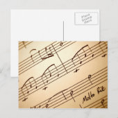 Carte postale de musique 3 (Devant / Derrière)