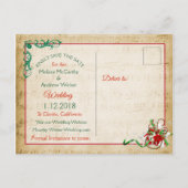 Carte postale de musique vintage d'hiver Enregistr (Dos)