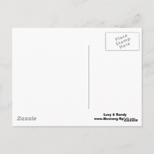 Carte postale de Mustang-Esprit (Dos)